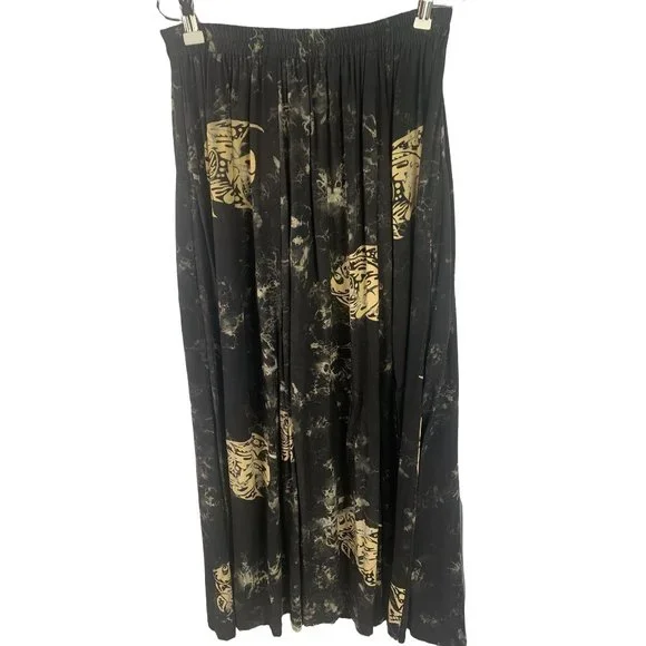 Vintage Black and Cream Printed Skirt/tank Set - Picture 7 of 8
